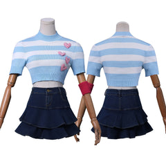 Winx Club Princess Bloom Blue Top Skirt Set Outfits Cosplay Costume