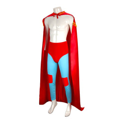 Nacho Libre Nacho Red Wrestler's Cloak Robe Cape Set Cosplay Costume Halloween Carnival Suit