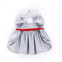 IT Pennywise Gray Dress Outfits Pet Dogs Halloween Cosplay Costume
