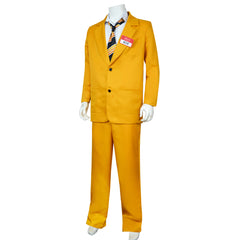 Beetlejuice Season 2 (2024) Shrinker Head Bob Yellow Suit Outfits Cosplay Costume Halloween Carnival Suit