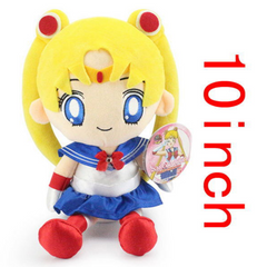 Anime Sailor Moon Sailor Moon/Chibiusa Cosplay Plush Toys Cartoon Soft Stuffed Dolls Mascot Birthday Xmas Gift