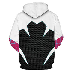 Movie Spider-Man: Across The Spider-Verse- Gwen Stacy Cosplay Costume Hoodie Coat Outfits Halloween Carnival Suit