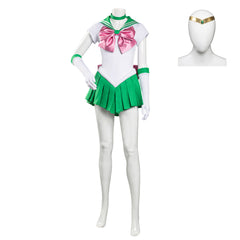 Sailor Moon Kino Makoto Uniform Green Dress Outfit Halloween Carnival Suit Cosplay Costume