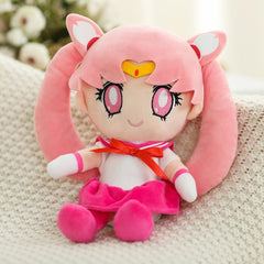 Anime Sailor Moon Sailor Moon/Chibiusa Cosplay Plush Toys Cartoon Soft Stuffed Dolls Mascot Birthday Xmas Gift