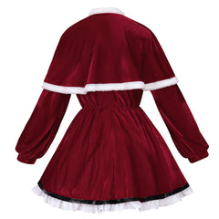 Game Genshin Impact Klee Red Christamas Dress Outfits Cosplay Costume Halloween Carnival Suit