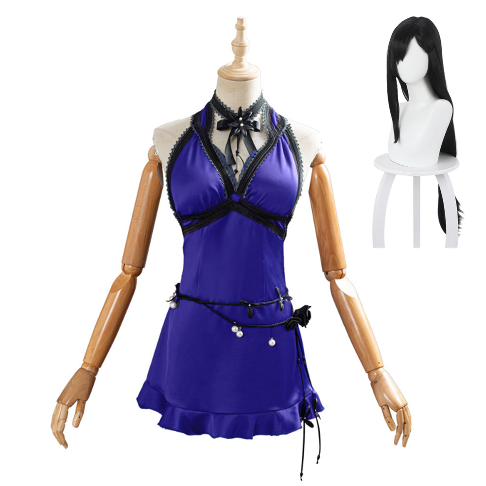 Game Final Fantasy VII Remake Dress Tifa Lockhart Cosplay Costume Halloween Carnival Suit