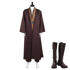 Kenobi Jedi TUNIC Cosplay Costume Brown Version Halloween Carnival Suit