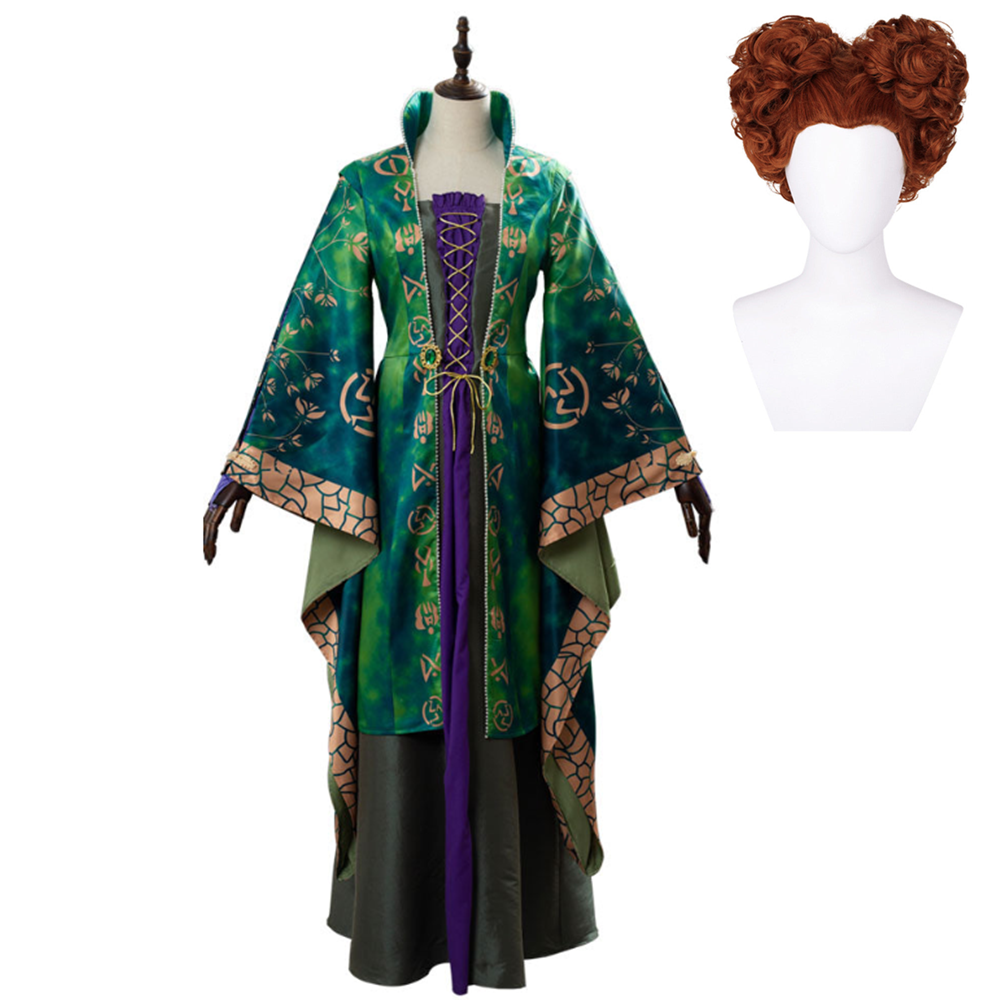 Movie Hocus Pocus Winifred Sanderson Suit Cosplay Costume Halloween Suit