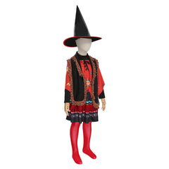 Movie Hocus Pocus Kids Children Girls Skirt Hat Outfit Dani Dennison Halloween Carnival Suit Cosplay Costume