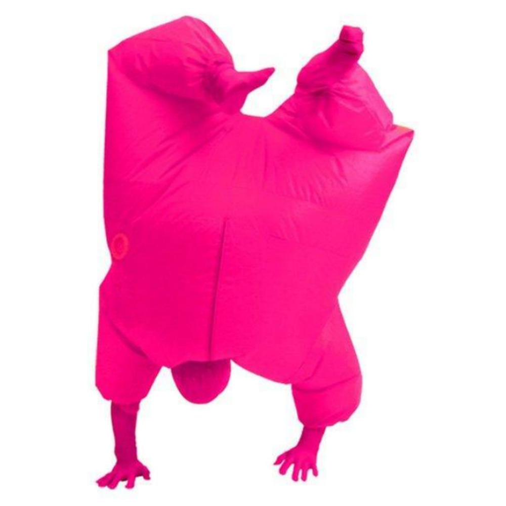 Pink Inflatable Jumpsuit Outfits Cosplay Costume Halloween Carnval Suit