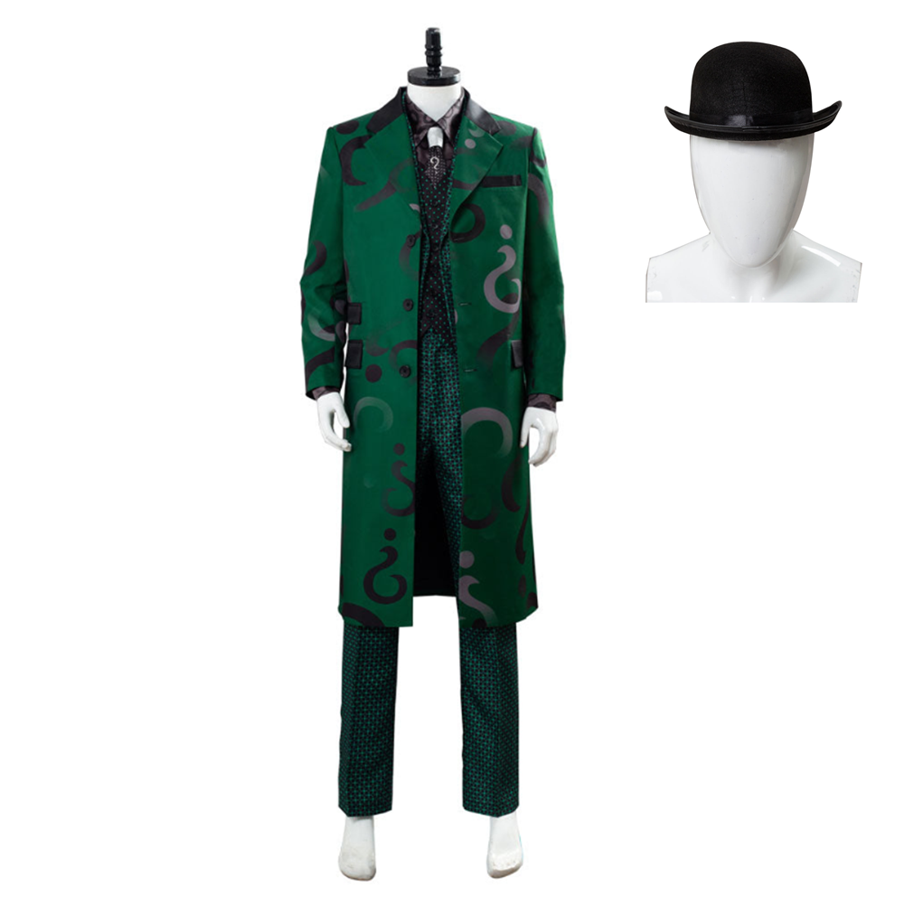 TV Gotham Season 5 The Riddler Cosplay Edward Nygma Green Outfit Cosplay Costume