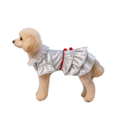 IT Pennywise Gray Dress Outfits Pet Dogs Halloween Cosplay Costume