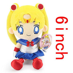 Anime Sailor Moon Sailor Moon/Chibiusa Cosplay Plush Toys Cartoon Soft Stuffed Dolls Mascot Birthday Xmas Gift