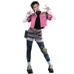 Game Valorant Clove Pink Outfits Cosplay Costume Halloween Carnival Suit