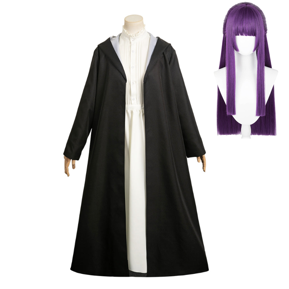 Frieren Beyond Journey s End Fern White Dress Set Outfits Cosplay Cos frieren-beyond-journey-s-end-fern-white-dress-set-outfits-cosplay-cos