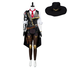 Overwatch Ashe Elizabeth Caledonia Outfit Cosplay Costume Halloween Carnival Suit