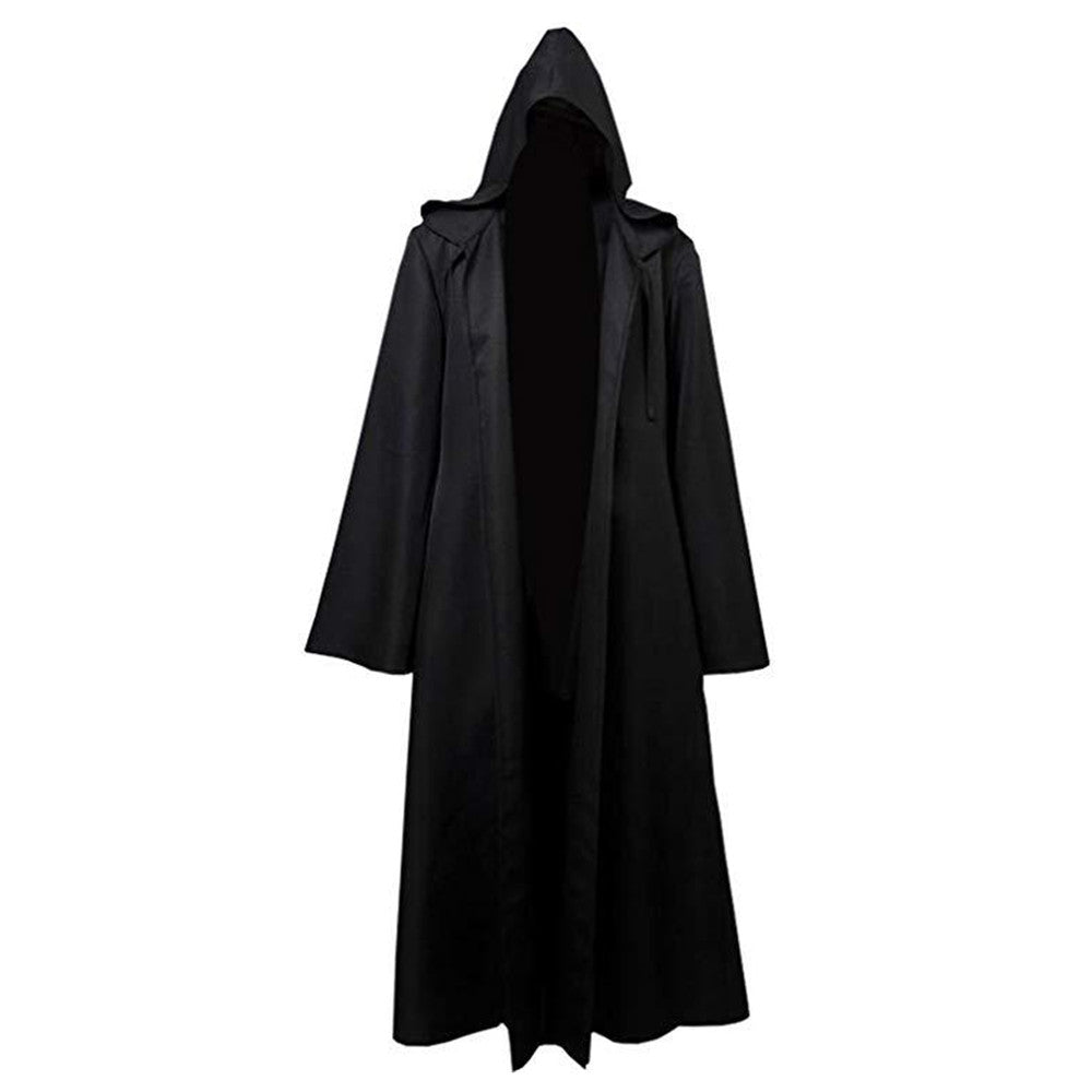 Movie Star Wars Anakin Skywalker Cosplay Costume Only Black Cloak Outfits Halloween Carnival Suit