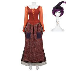 Hocus Pocus 2：Mary Sanderson Cosplay Costume Outfits Halloween Carnival Suit