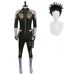 Anime Kaiju No.8 (2024) Kafka Hibino Black Jumpsuit Outfits Cosplay Costume Halloween Carnival Suit