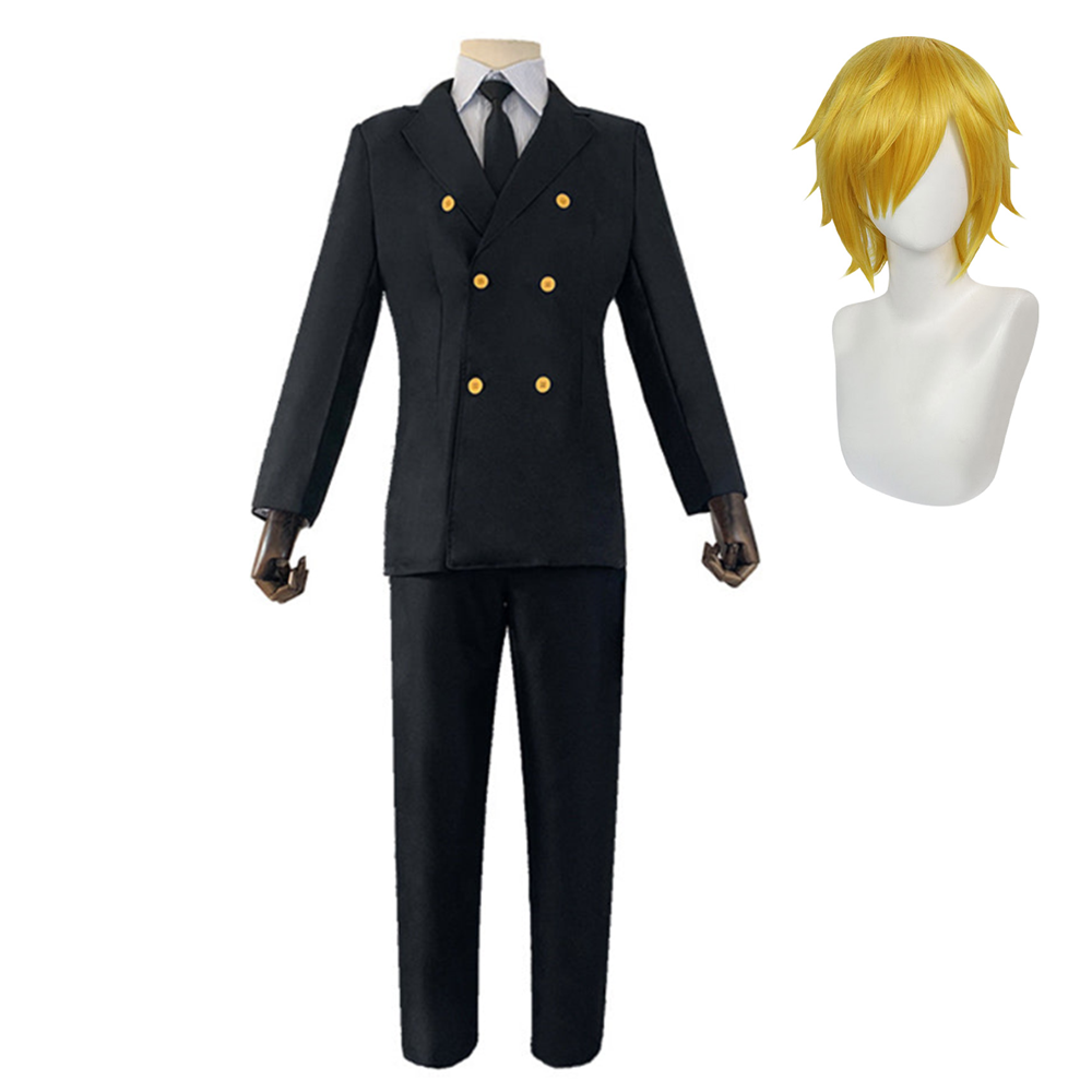 Anime One Piece Sanji Cosplay Costume Outfits Halloween Carnival Suit