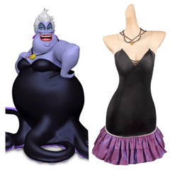 Movie The Little Mermaid Ursula Cosplay Costume Outfits Halloween Carnival Party Disguise Suit-Coshduk