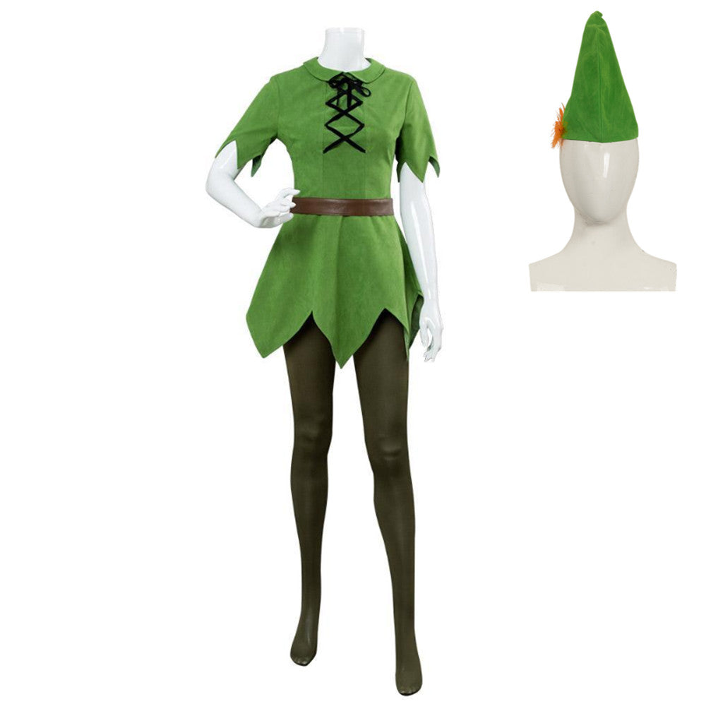 Movie Peter Pan Female Cosplay Costume Halloween Carnival Suit