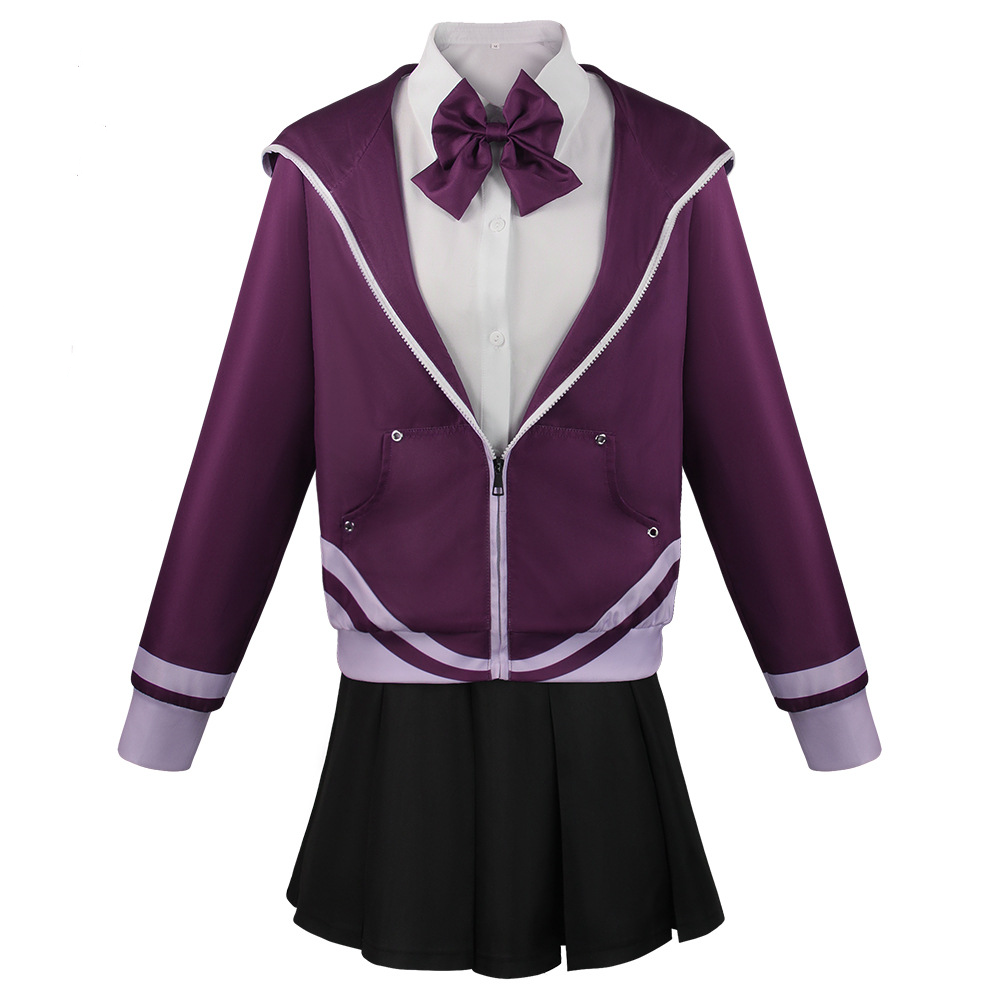 Anime SSSS.GRIDMAN Akane Shinjo Purple Uniform Set Outfits Cosplay Costume Halloween Carnival Suit