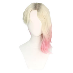 Movie Spider-Man: Into The Spider-Verse Gwen Cosplay Wig Heat Resistant Synthetic Hair Halloween Carnival Party Props