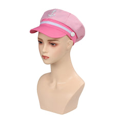 Barbie 2023 Barbie Pink Sailor Hat Cap Cosplay Accessories Halloween Carnival Props