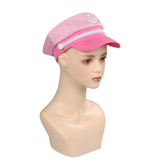 Barbie 2023 Barbie Pink Sailor Hat Cap Cosplay Accessories Halloween Carnival Props