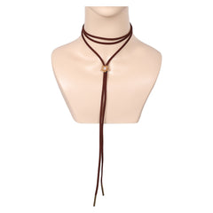 Game Final Fantasy Aerith Brown Necklace Cosplay Accessories Halloween Carnival Props