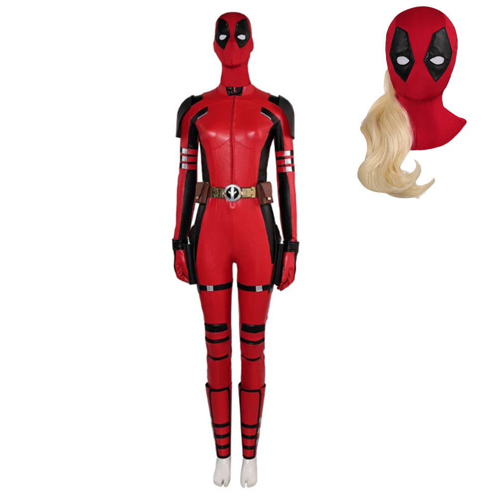 Kids Children Deadpool & Wolverine (2024) Deadpool Girls Outfits Cosplay Costume Halloween Carnival Suit