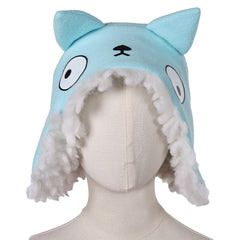 Win Or Lose (2025) Green Baseball Cap Softball Blue Plush Cat Hat Cosplay Accessories Props