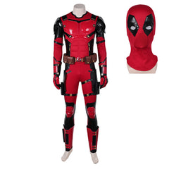 Deadpool & Wolverine (2024) Deadpool Nice Pool Variants Red Jumpsuit Outfits Cosplay Costume