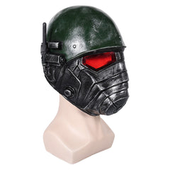 TV Fallout (2024) Soldier Black Latex Mask Cosplay Accessories Halloween Carnival Props