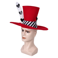 TV Hazbin Hotel (2024) Valentino Red Hat Cosplay Cap Halloween Carnival Accessories