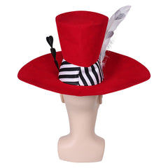 TV Hazbin Hotel (2024) Valentino Red Hat Cosplay Cap Halloween Carnival Accessories