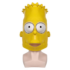 The Simpsons Homer Simpson Bart Simpson Mask Cosplay Latex Masks Helmet Masquerade Halloween Party Props