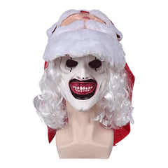 Terrifier 3 (2024) Art The Clown Mask With Santa Face Cosplay Latex Plastic Helmet Horror Halloween Party Props