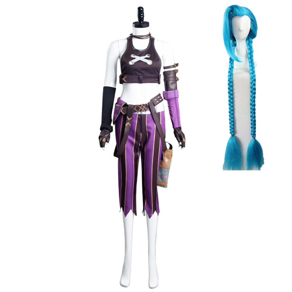 League of Legends-LoL Jinx Cosplay Costume Uniform Outfits Halloween Carnival Suit