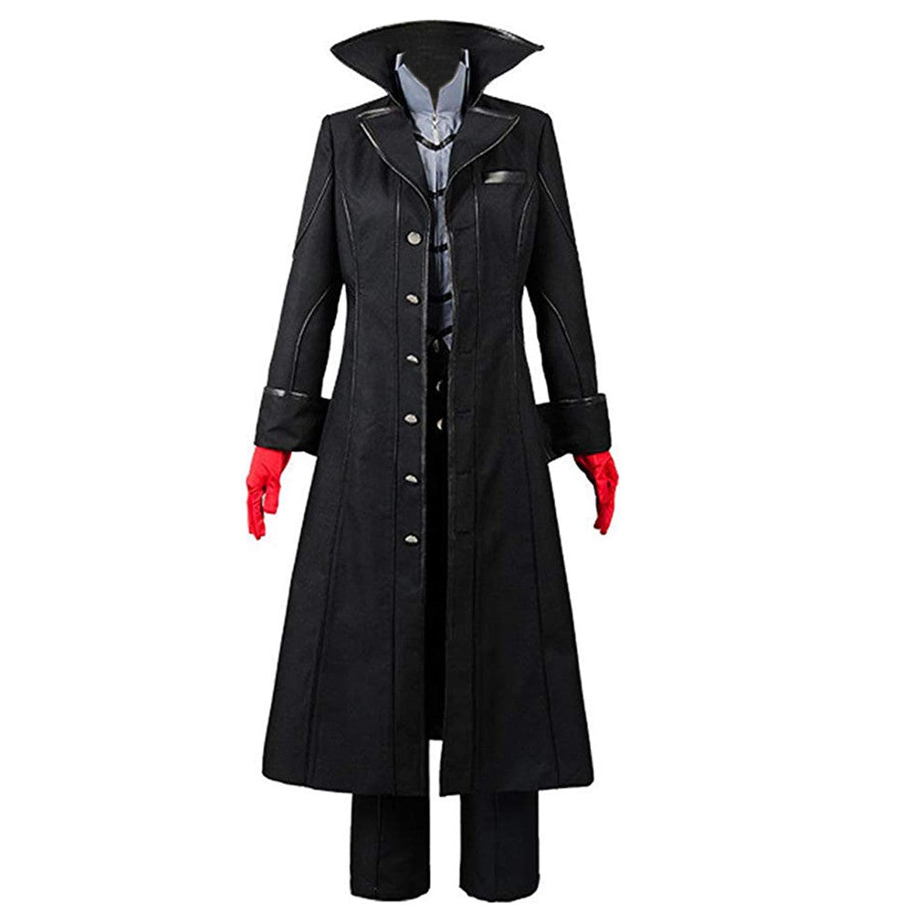 Game Persona 5 Joker Black Outfit Cosplay Costume Halloween Carnival Halloween Carnival Suit