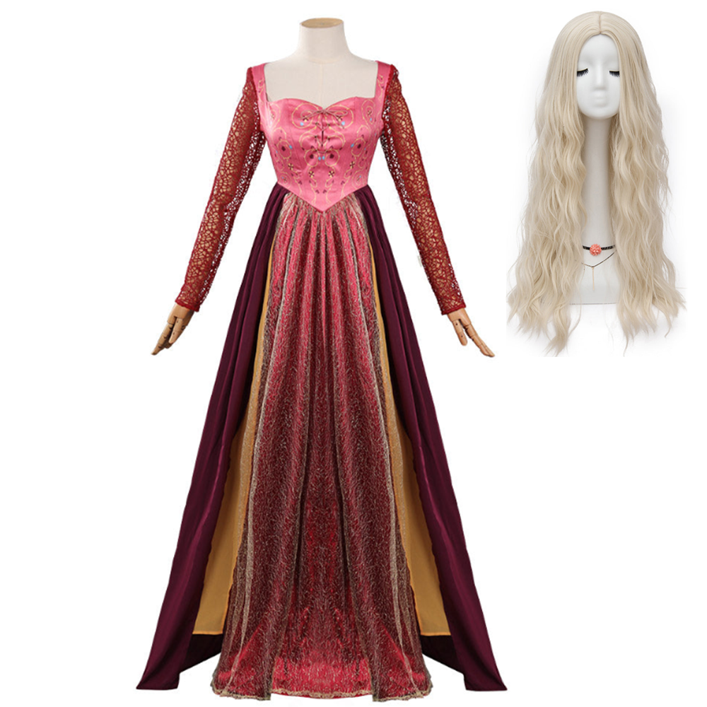 Hocus Pocus 2 Sarah Sanderson Cosplay Costume Dress Outfits Halloween ...