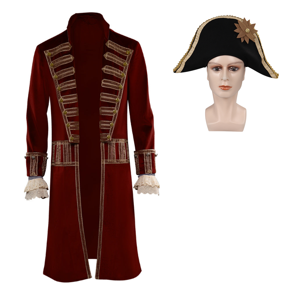 Movie Peter Pan & Wendy Captain Hook Cosplay Costume Coat Outfits Halloween Carnival Party Disguise Suit