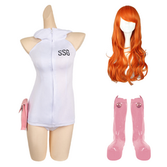 Anime One Piece Nami White Sexy Set Outfits Cosplay Costume Halloween Carnival Suit