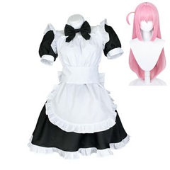 Anime Bocchi The Rock Hitori Gotou Cosplay Costume Maid Dress Outfits Halloween Carnival Suit