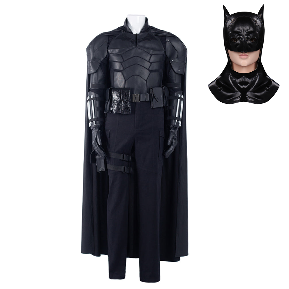 Movie The Batman Bruce Wayne Pants Cloak Outfits Halloween Carnival Suit Cosplay Costume