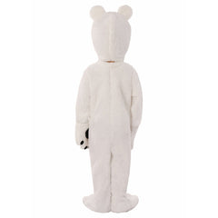 Kids Children Animals White Bear Funny Party Jumpsuit Outfits Cosplay Costume Halloween Carnival Suit