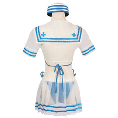 Anime Rem Blue Sailor Suit Swimsuit Cosplay Costume Outfits Halloween Carnival Suit