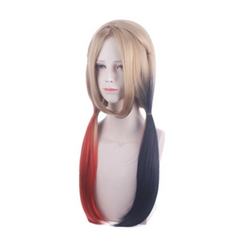 Movie Suicide Squad 2 Harley Quinn Cosplay Wig Heat Resistant Synthetic Hair Carnival Halloween Party Props