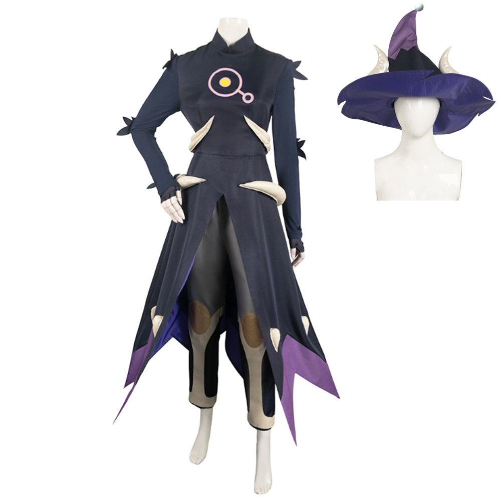 The Owl House Luz Black Outfits Cosplay Costume Halloween Carnival Suit